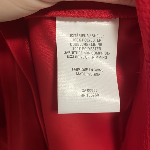 Reitmans loose fitting red dress. Size: XS - Picture 4 of 5